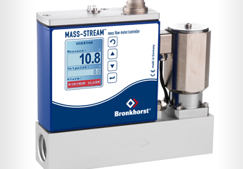 Medidor Mass-Stream com marcador à mostra
